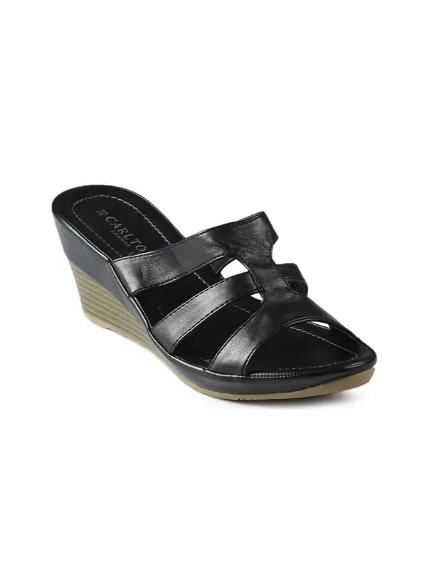 Carlton London Women Casual Black Wedges