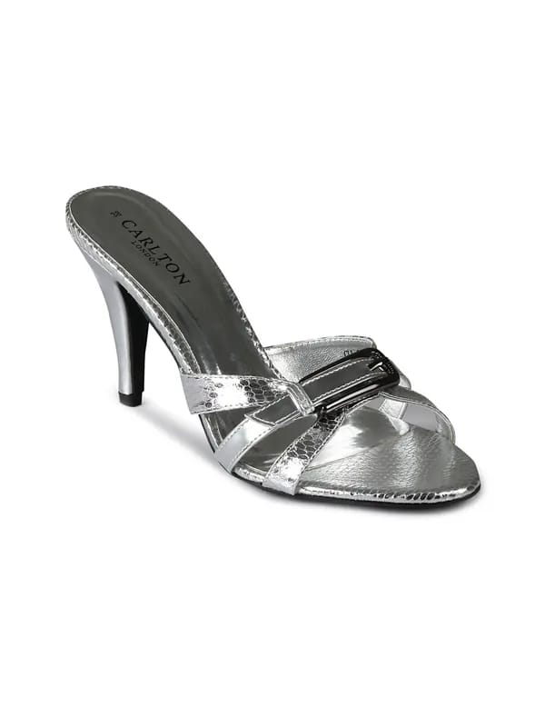 Carlton London Women Classy Silver Sandals