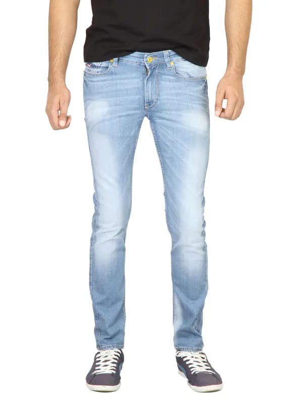 Deni Yo Men Washed Blue Jeans