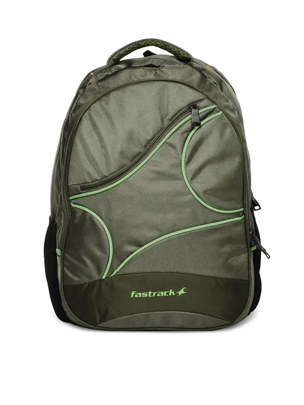 Fastrack Unisex Green Backpack