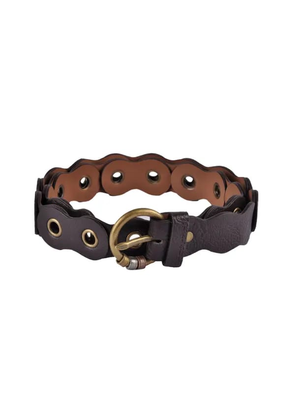 Fastrack Women Leatherette Brown Belt