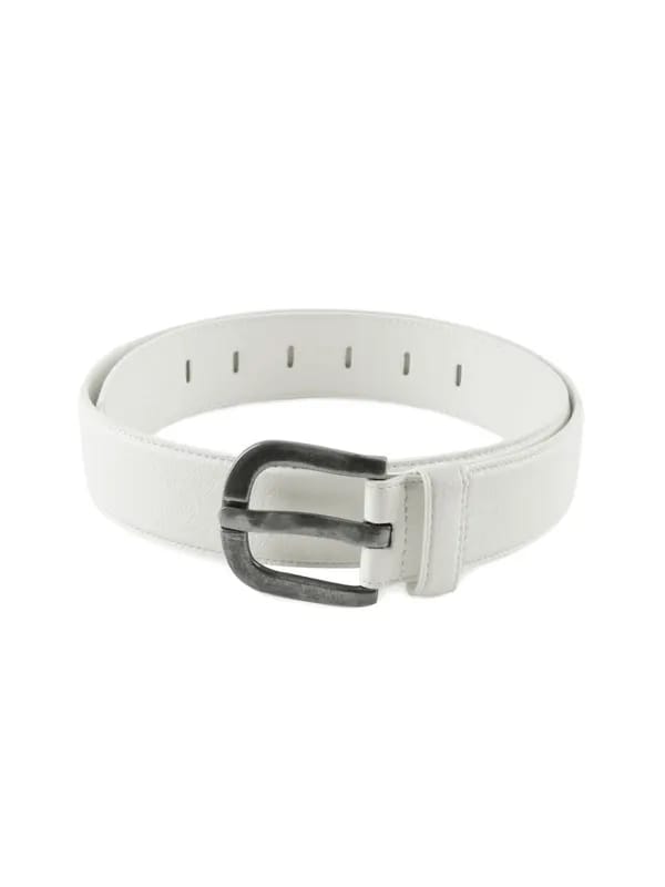 Fastrack Men Leatherette White Belt