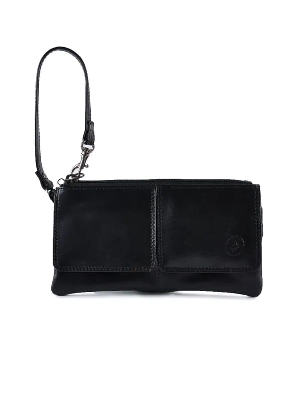 Fastrack Women Leather Black Wallet