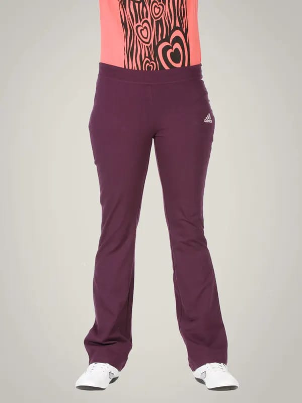 ADIDAS Women Very Berry Lycra Track Pants