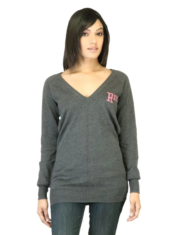 Roxy Women Grey Sweater