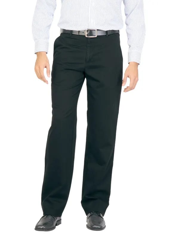 Indigo Nation Men Solid Black Trousers