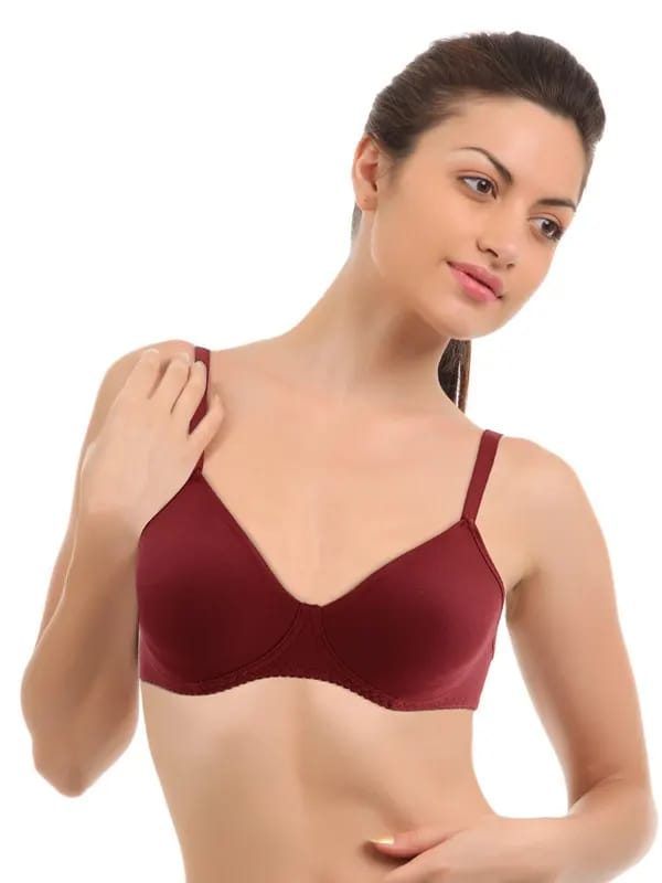 Enamor Women Smooth Red Bra