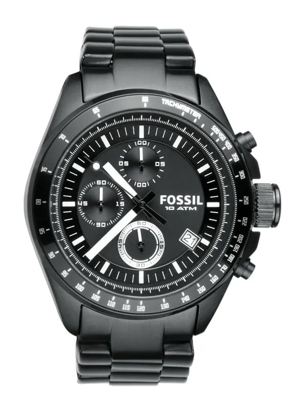 Fossil Men Black Chronograph Watch CH2601