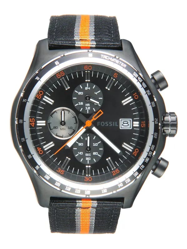 Fossil Men Black Dial Chronograph Watch CH2732
