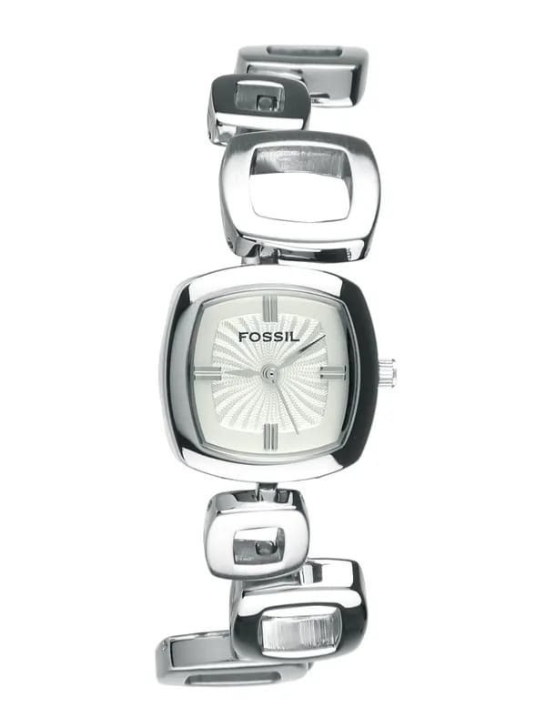 Fossil Women Silver-Toned Dial Watch ES1869