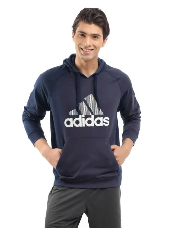ADIDAS Men Navy Blue Sweatshirt