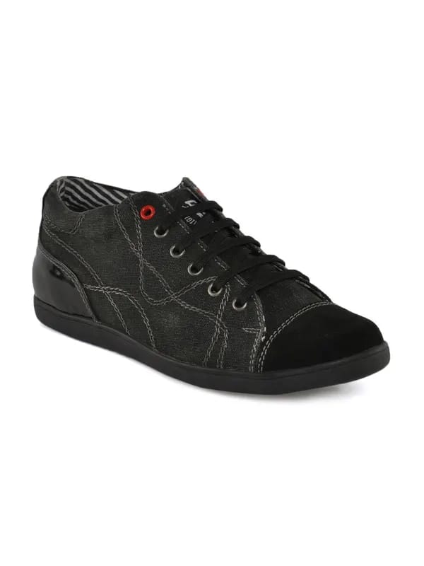 Flying Machine Men Black Casual Shoes