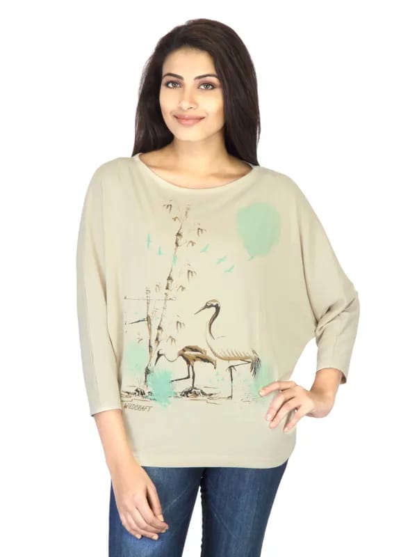 Wildcraft Women Cream Kimono Top