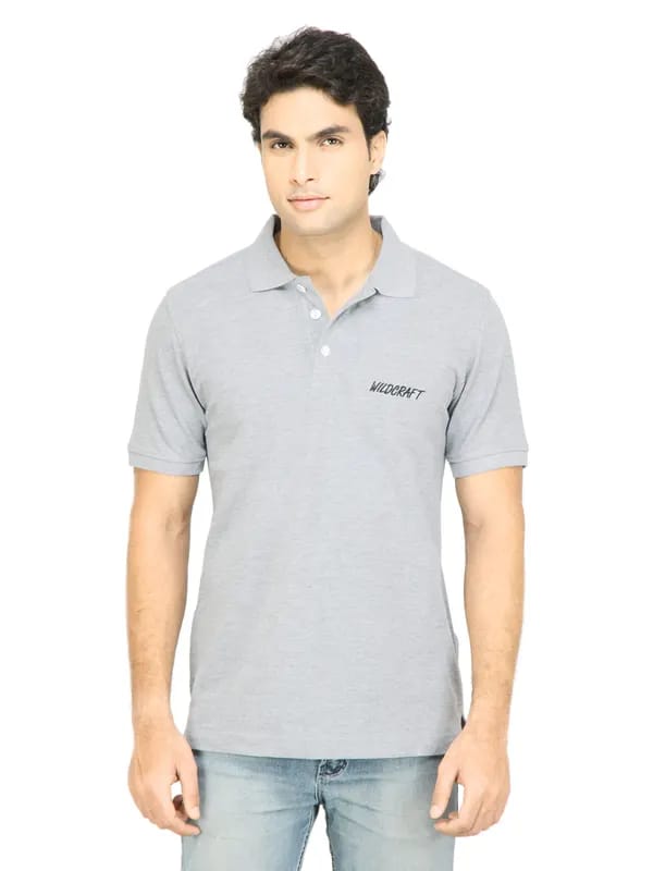 Wildcraft Men Solid Grey T-Shirt