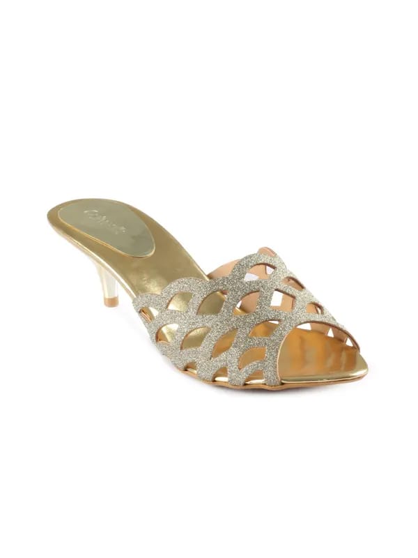 Catwalk Women Gold Casual Heels