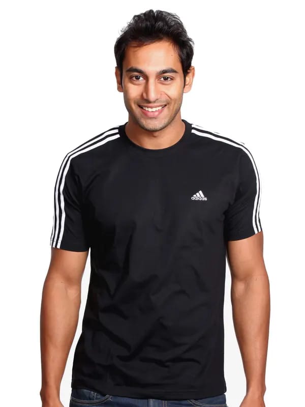 ADIDAS Men Crew Black T-shirt