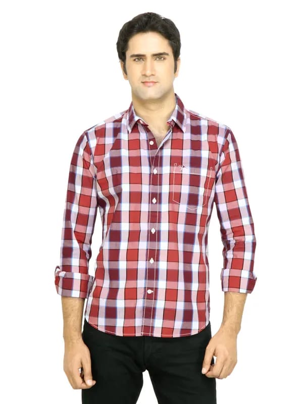Highlander Men Check Red Shirt