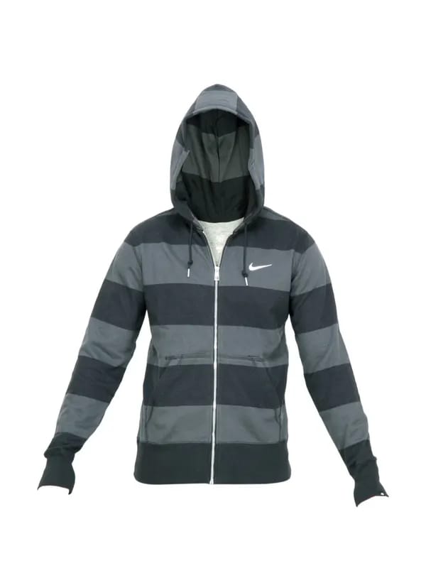 Nike Men Stripes Grey Sweatshirt
