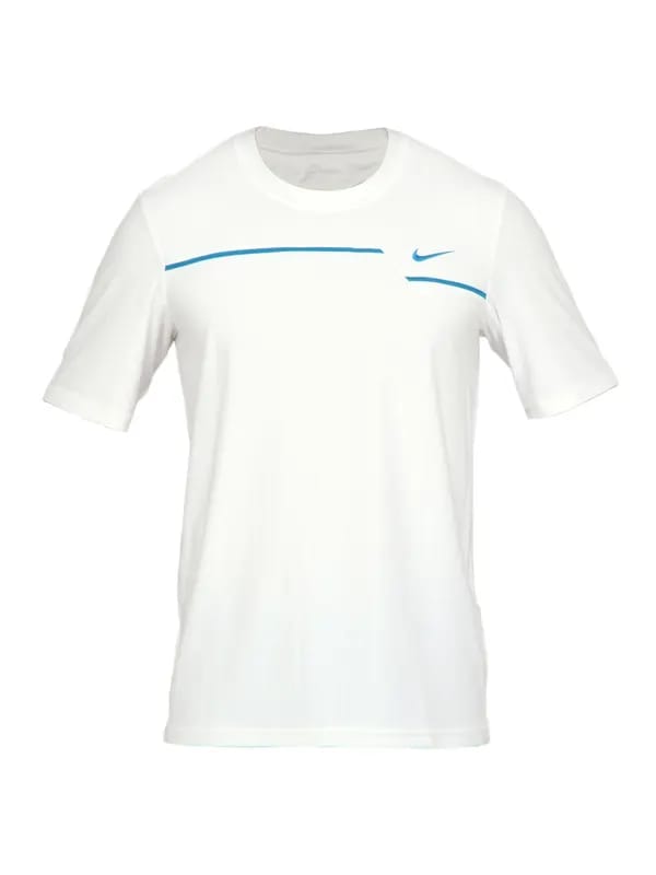 Nike Men Solid White T-shirt