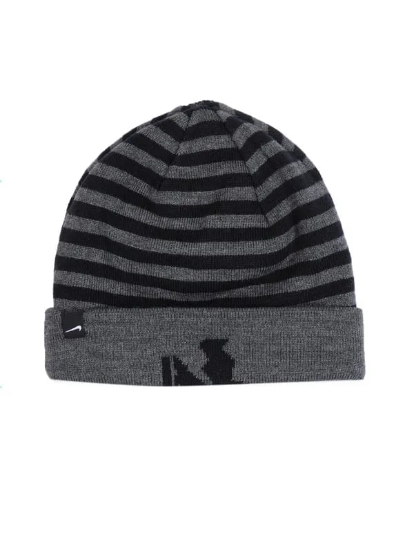 Nike Unisex Striped Black Cap