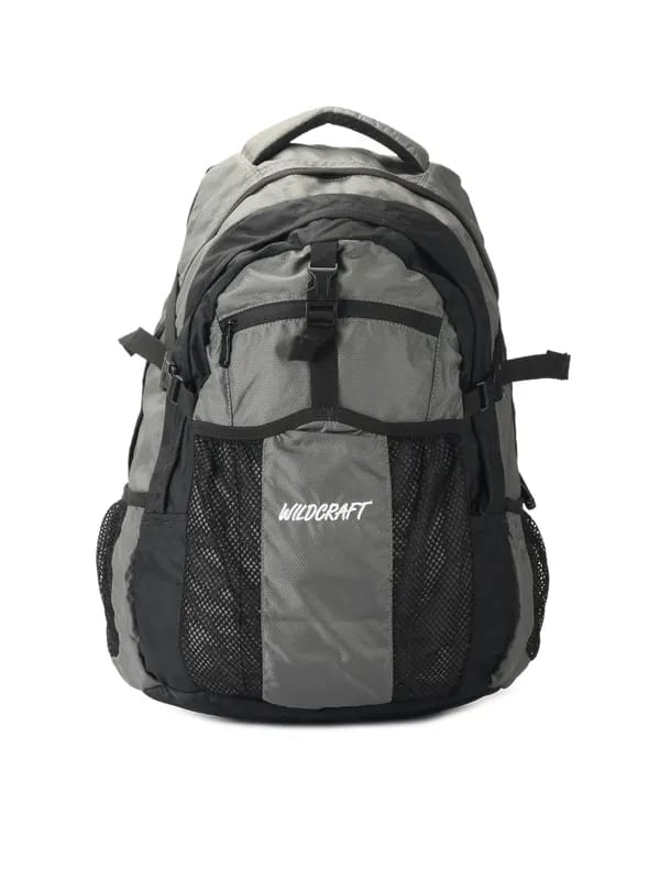 Wildcraft Unisex Grey & Black Backpack