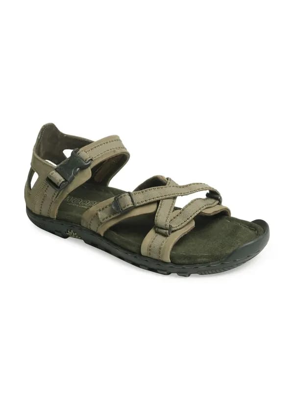 Woodland Men Khaki Sports Sandals