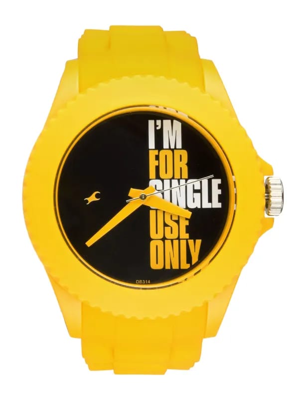 Fastrack Women Yellow Casual Watch
