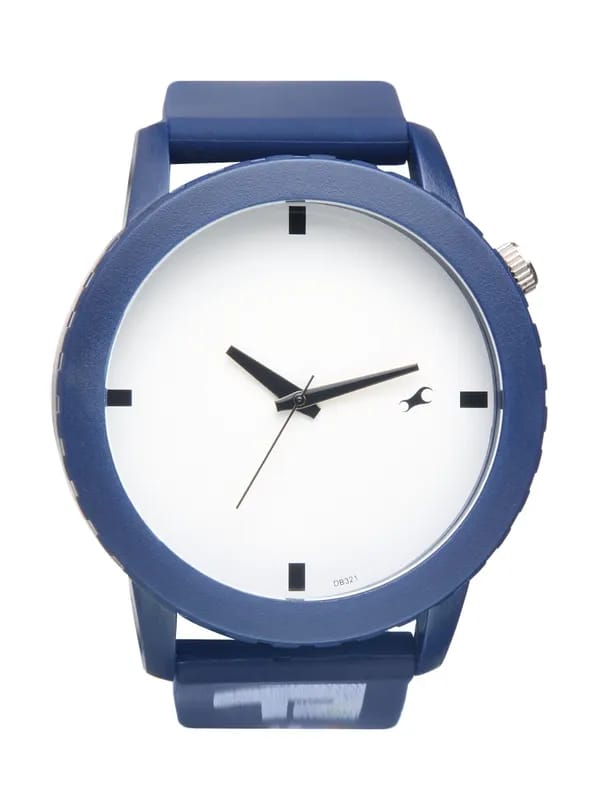 Fastrack Unisex White Dial Watch 9912PP09