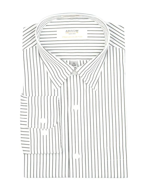Arrow Men White Striped Shirt