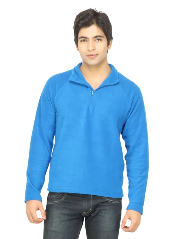 Quechua Men Fleece Blue Sweatshirt