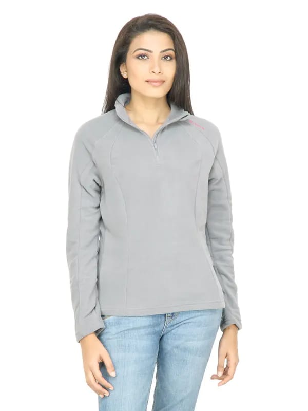 Quechua Women Fleece Grey Sweatshirt