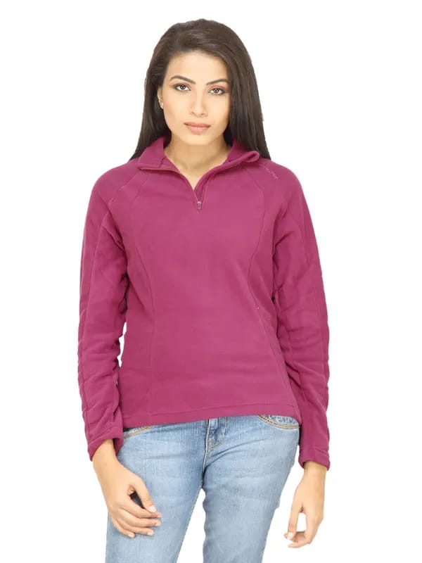 Quechua Women Fleece Magenta Sweatshirt