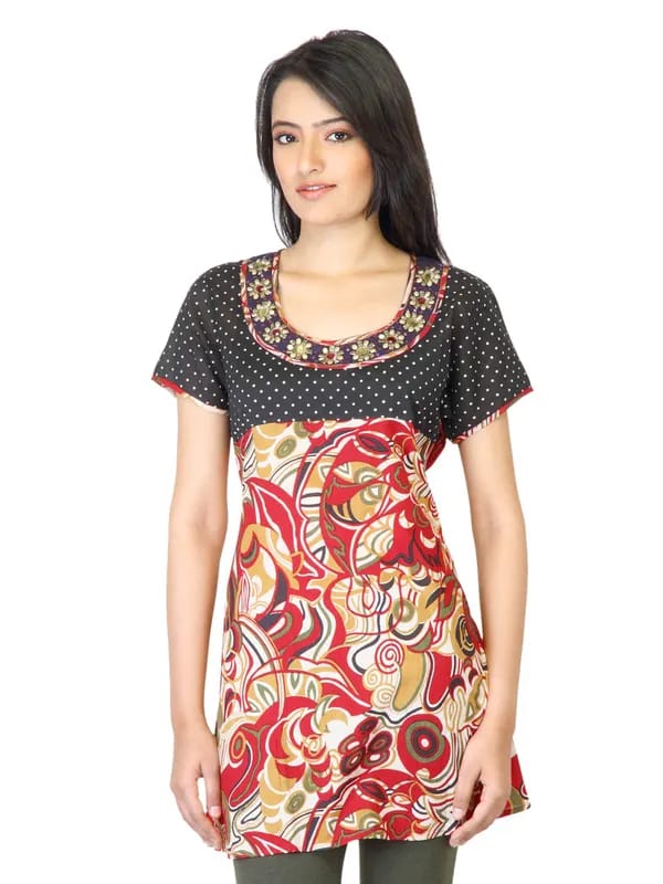 Aneri Women Twinkle Black Kurti