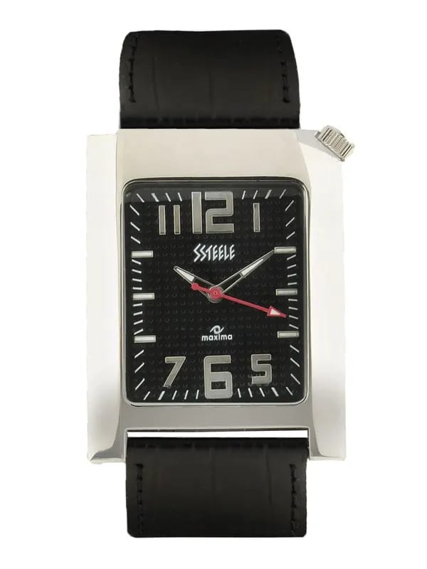 Maxima Men Black Dial Watch