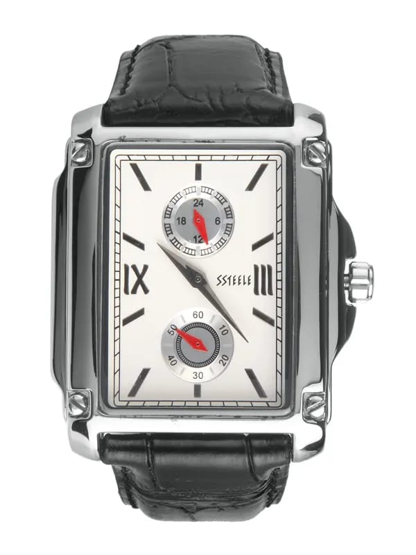 Maxima Ssteele Men White Watch