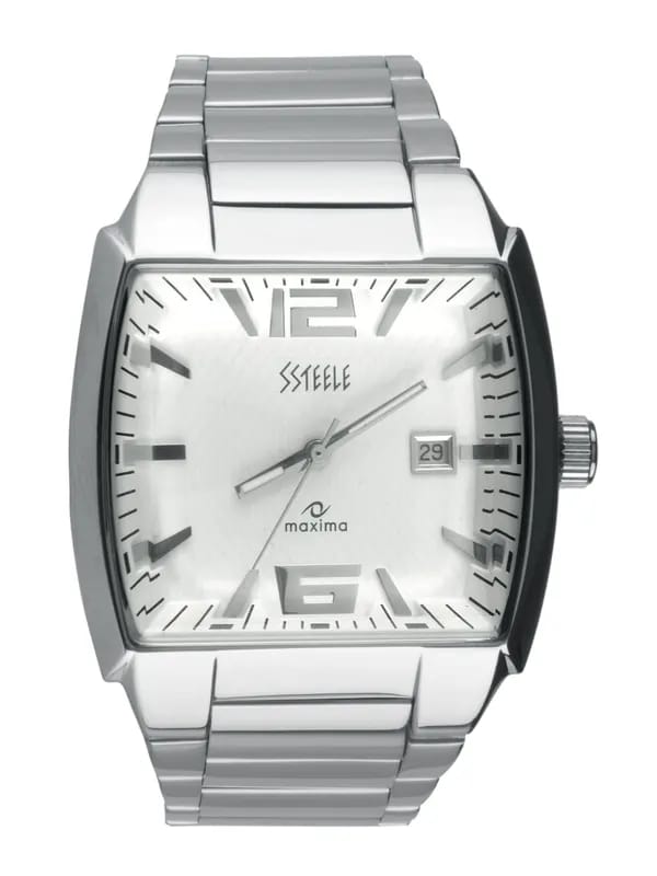Maxima Men White Watch