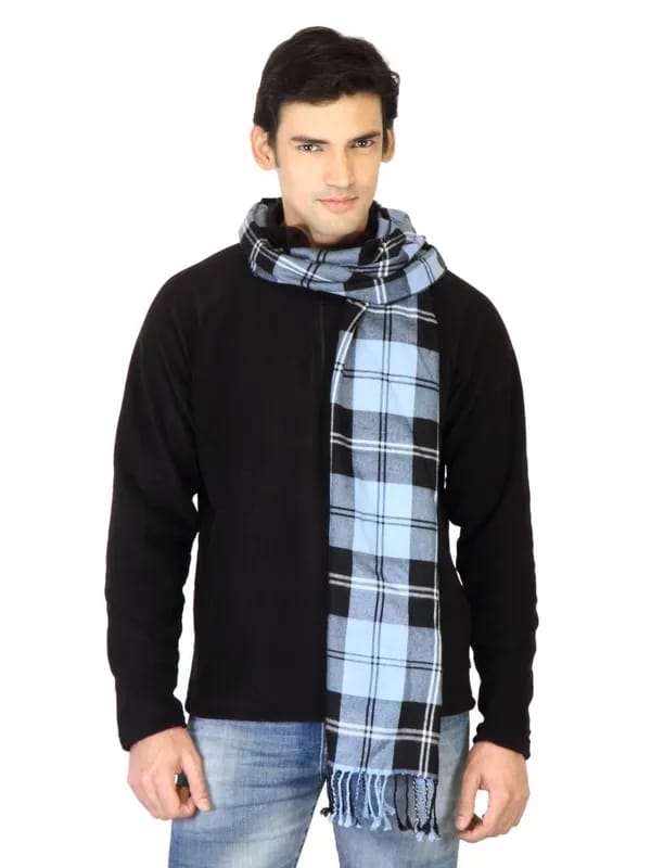 Arrow Men Blue Check Scarf