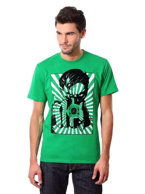 DC Comics Men Green T-shirt