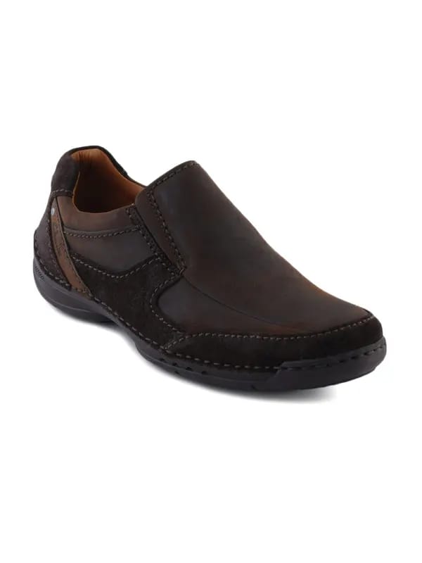 Clarks Men Dark Brown Un Rail Casual Shoes