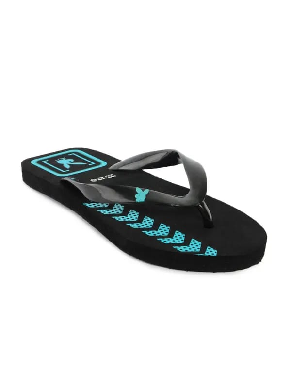 Playboy Men Casual Black Flip Flops