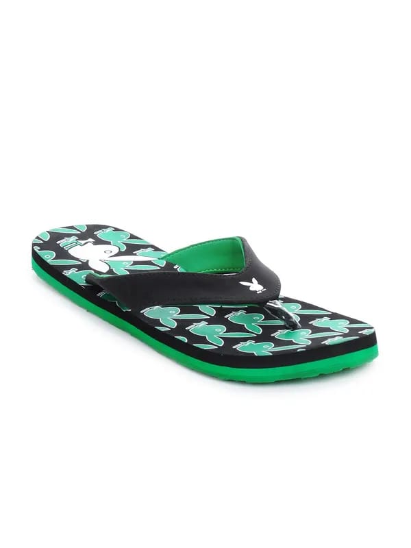 Playboy Men Black Casual Flip Flops