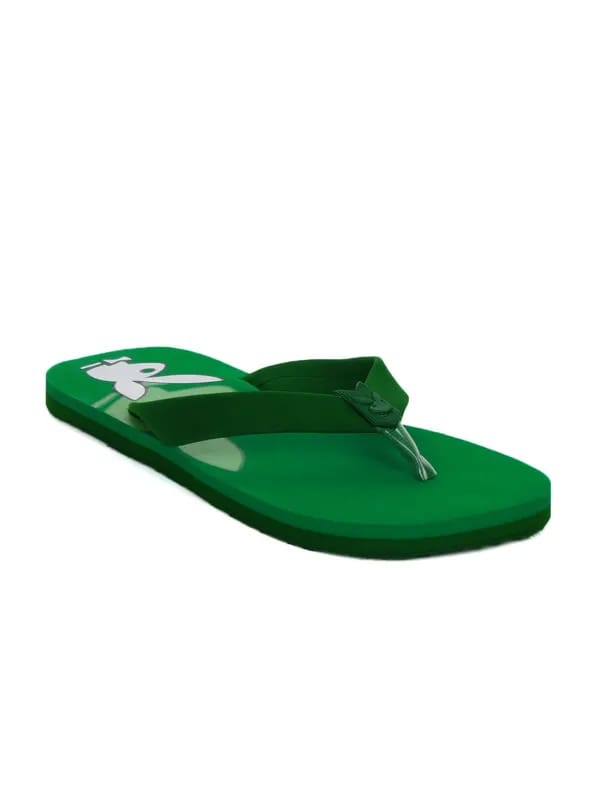 Playboy Men Green Casual Flip Flops