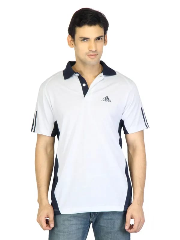 ADIDAS Men White T-shirt