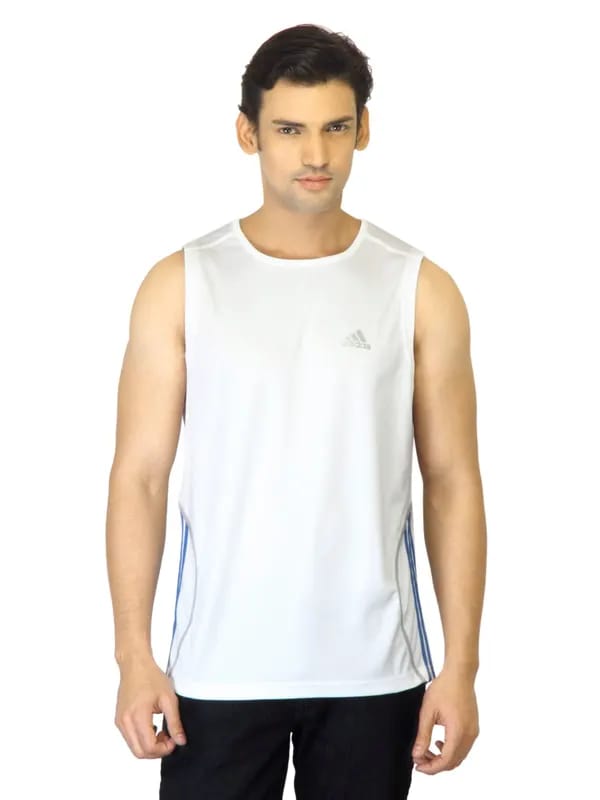 ADIDAS Men White T-shirt