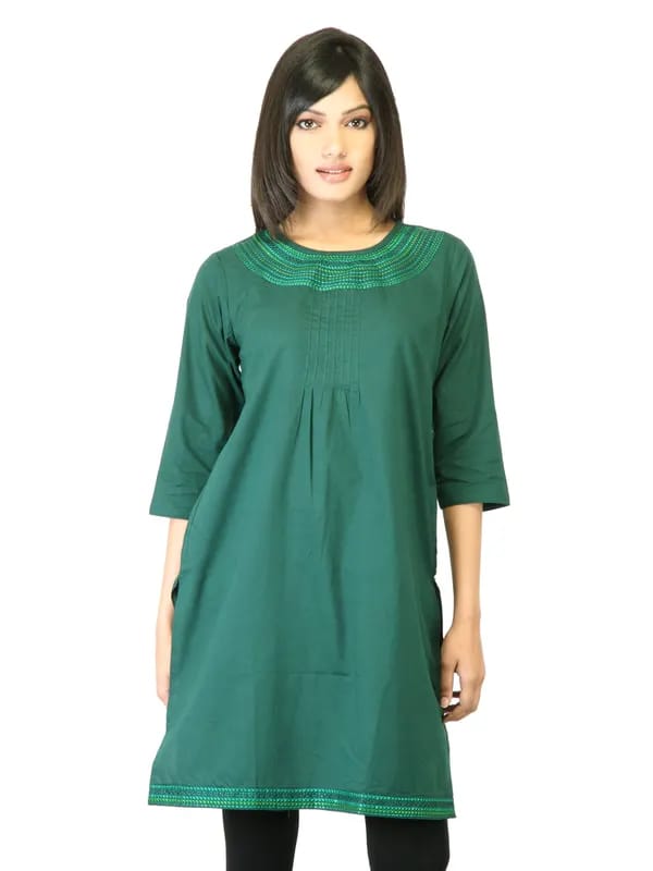 Folklore Women Green Kurta