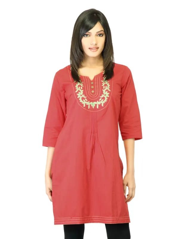 Folklore Women Red Kurta