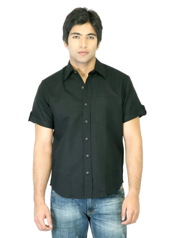 Mother Earth Men Black Shirt