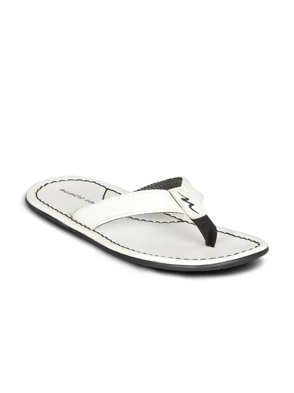 Numero Uno Men's Casual White Flip Flop