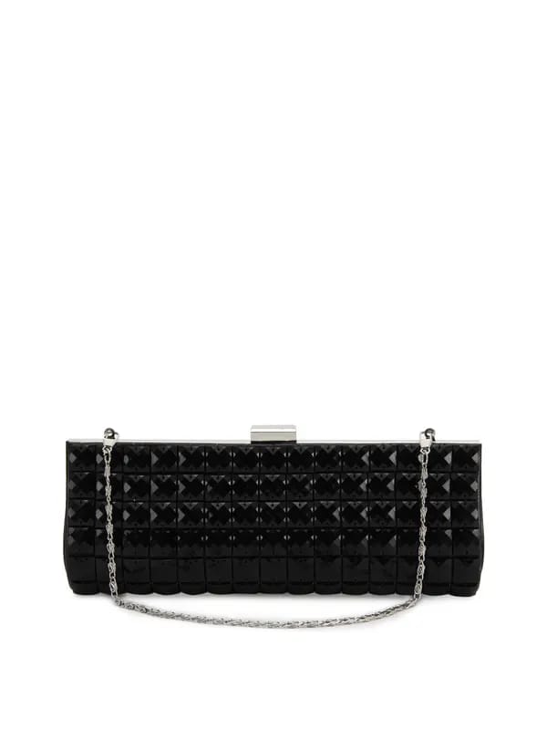 Lino Perros Women Beaded Black Clutch