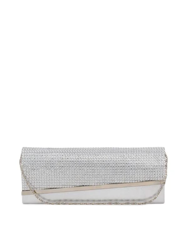 Lino Perros Women Gems Silver Clutch
